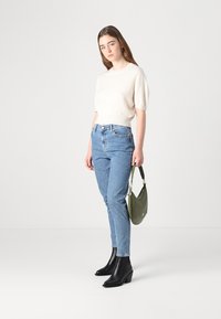 pure cashmere PUFF SHORTSLEEVE - Pulóver - white