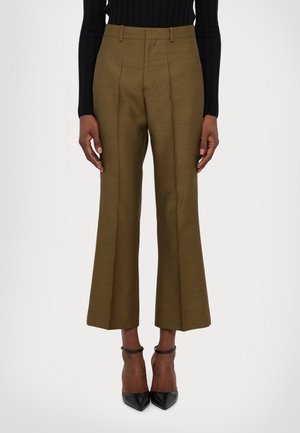 CREDO BOOTCUT TROUSERS - Trousers - moss