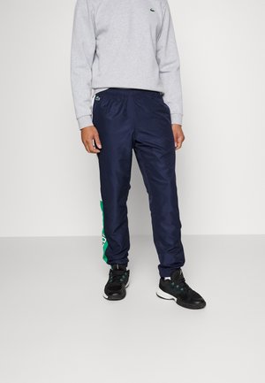 TRACKPANT - Pantalon de survêtement - bleu marine/blanc/vert