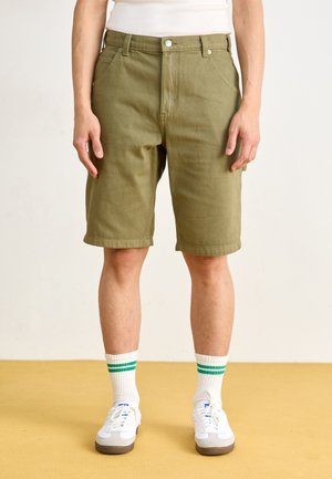 GARYVILLE - Denim shorts - military green