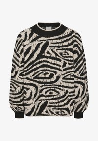 Non selezionato, black feather animal knit