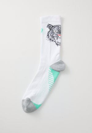 ASICS PERFORMANCE RUN CREW SOCK PARIS UNISEX - Sportsokken - white/coral reef/illuminate mint