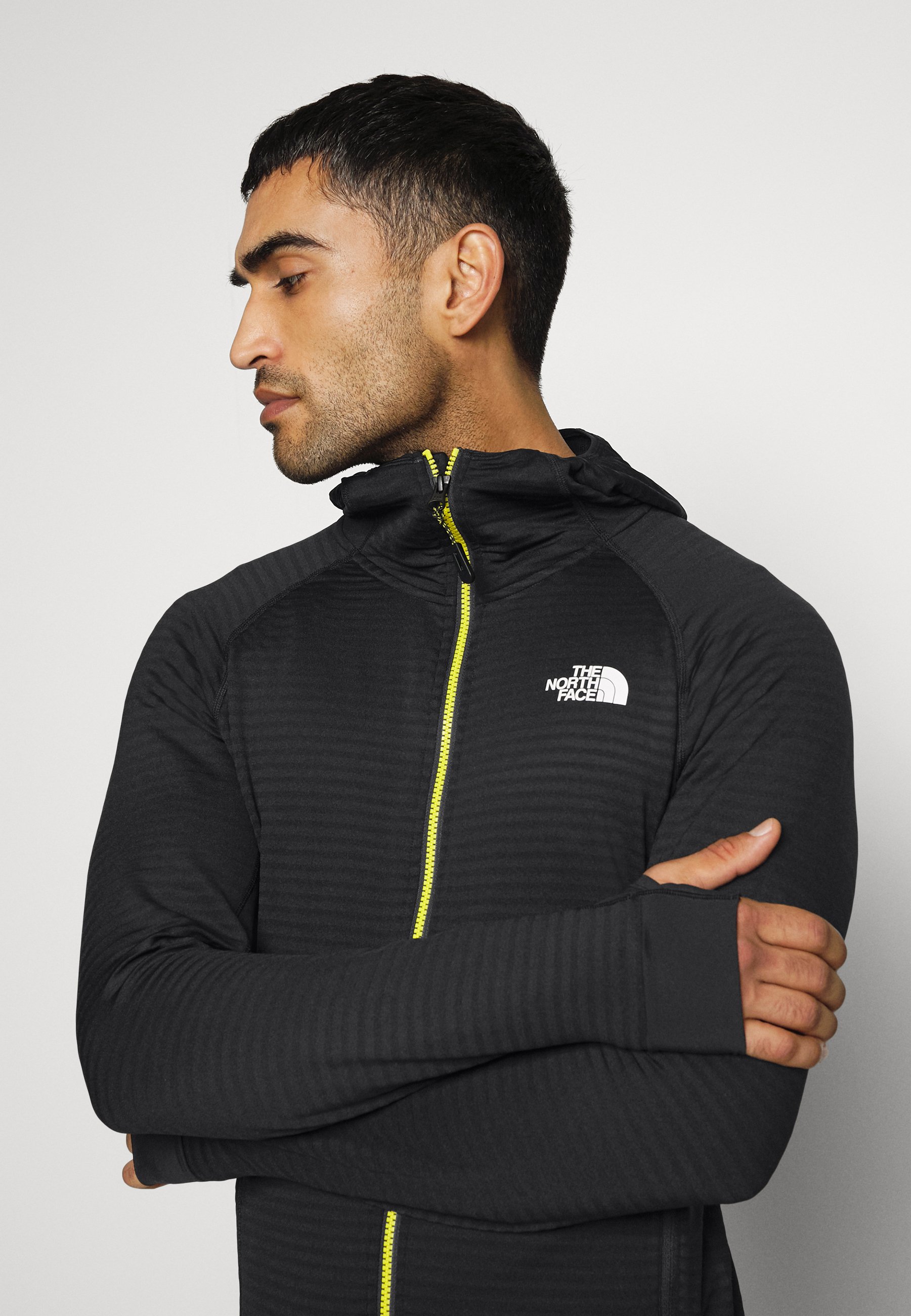 The North Face Circadian Full Zip Hoodie Men TNF Black/Acid Yellow