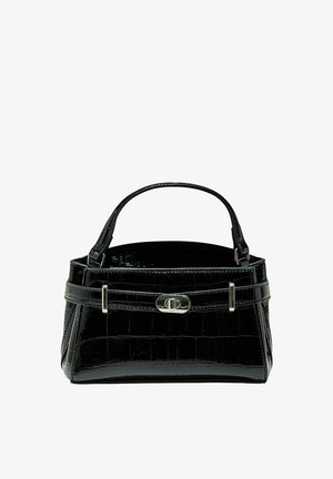 Stradivarius, COCONUT-EFFECT CITY CROSSBODY BAG - Sac à main - black
