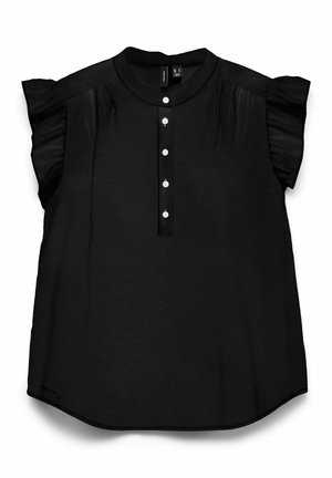 Vero Moda, VMSELMA SS FRILL TOP - Pluus - black
