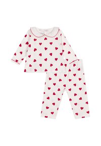 Petit Bateau Pigiama Manica Corta Per Bambine E Ragazze - Modello MAR/CO2A, Colori Marshmallow E Corrida