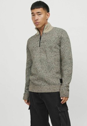 Jack & Jones JCOSPACE HALF ZIP  - Džemperis - peyote