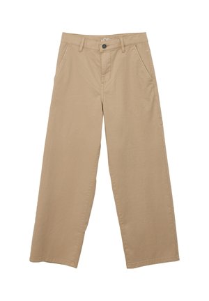 s.Oliver COUPE BAGGY EN TWILL - Stoffhose - beige