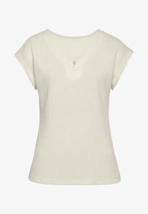 LASCANA Camiseta básica - creme