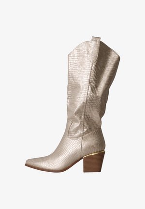 Findlay, BOTTES À TALON FINDLAY - Bottes de cowboy / motard - gold-coloured