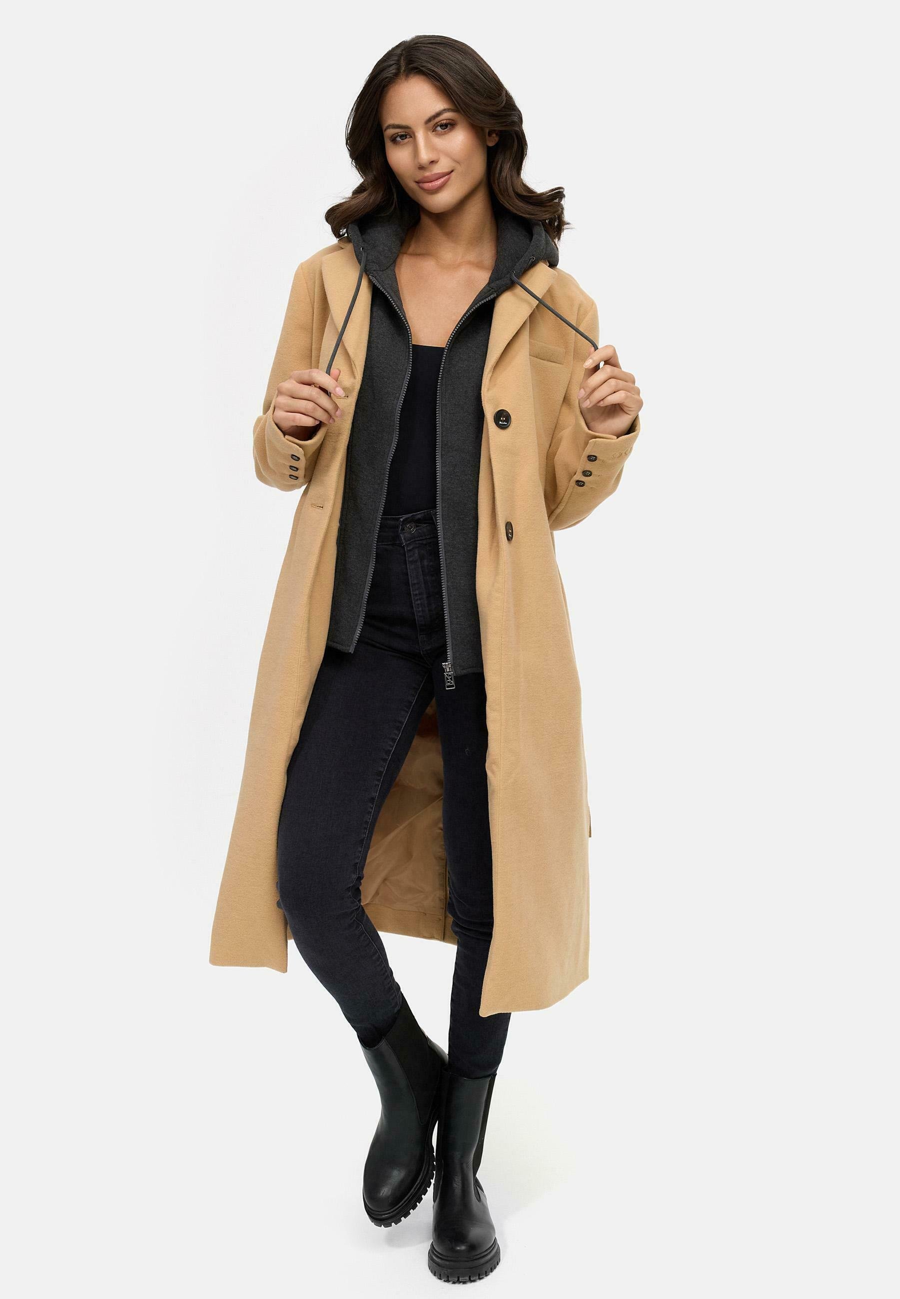 Navahoo KEKSTRAUM 14 Klassischer Mantel camel