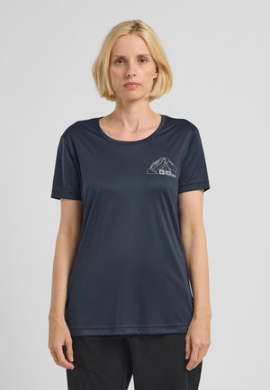 Jack Wolfskin T-Shirt sport - mtn midnight sky