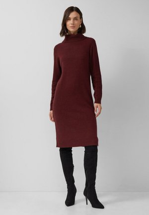 Strickkleid - bordeaux
