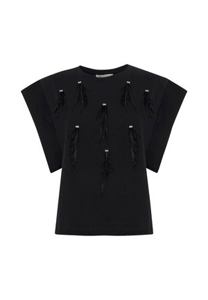 T-shirt con stampa - black