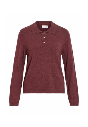 VILA, POLO SHIRT VIRIL KNITTED - Pullover - port royale