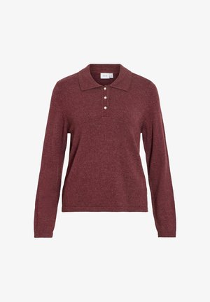 VILA, POLO SHIRT VIRIL KNITTED - Pullover - port royale