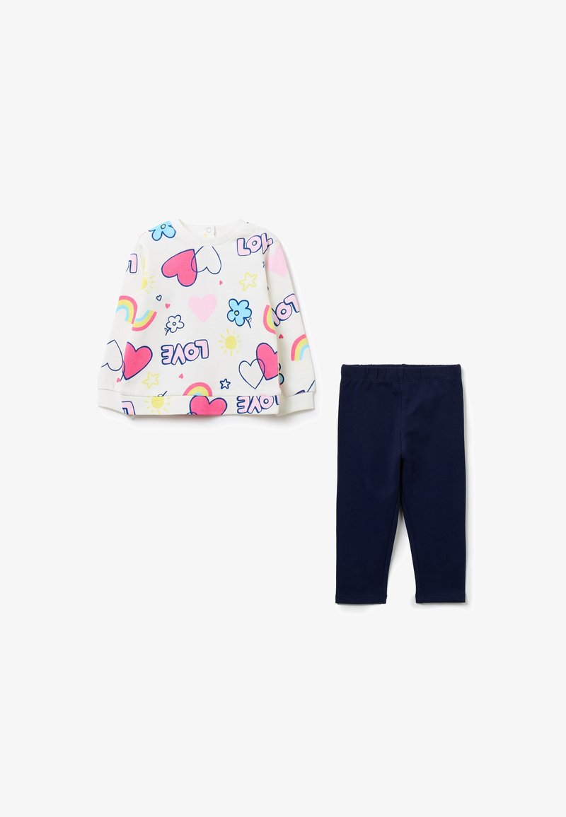 OVS FRENCH TERRY SET - Sweater - blue white