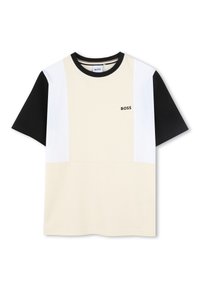 BOSS Kidswear - SHORT SLEEVES TEE - T-Shirt print - sand Thumbnail-Bild 1