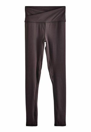 Next ACTIVE YOGA WRAP - Leggings - Trousers - chocolate brown