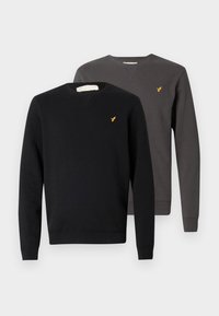 2 PACK - Sweater - black/grey