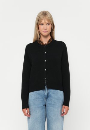 VMKACY O NECK CARDIGAN - Kardigán - black