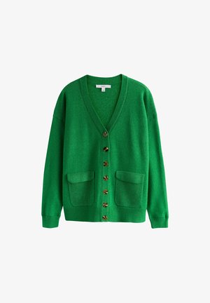 Next, SUPERSOFT MID LENGTH V-NECK CARDIGAN - Strickjacke - bright green