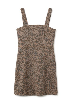 Spijkerjurk - black/brown