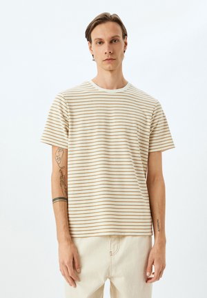 Print T-shirt - beige