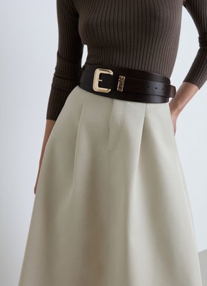 Calliope, CINTURA TINTA UNITA - Belt - cioccolato