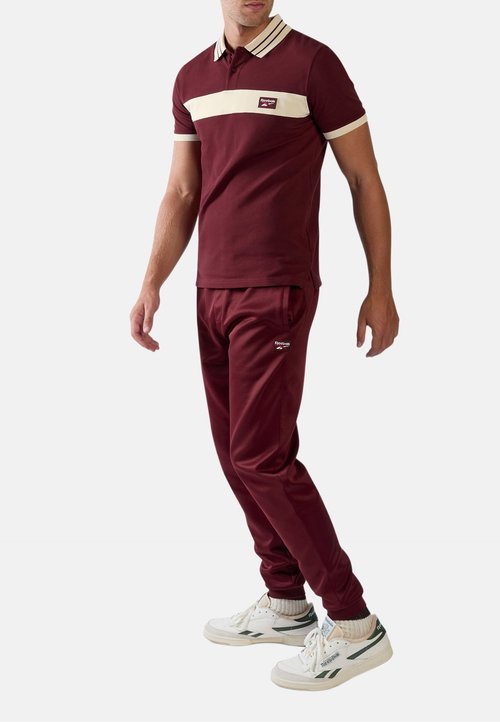 Reebok HERITAGE PANELLED PIQUE POLO SHIRT-RED. - Polo shirt - red velvet linen — photo 4