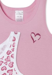 Schiesser 4-PACK   - Undershirt - rosa weiss