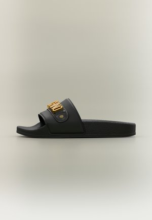 UNISEX - Šľapky - black/gold-coloured