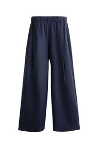 LINEN WIDE STRAIGHT-LEG - Broek - blue