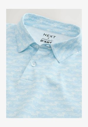 Next, REGULAR FIT - LICENCED SHORT SLEEVE POLO SHIRT . - Poloshirts - blue hokusai wave