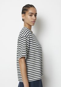 Marc O'Polo DENIM SHORTSLEEVE - T-shirts med print - offwhite_multi_01