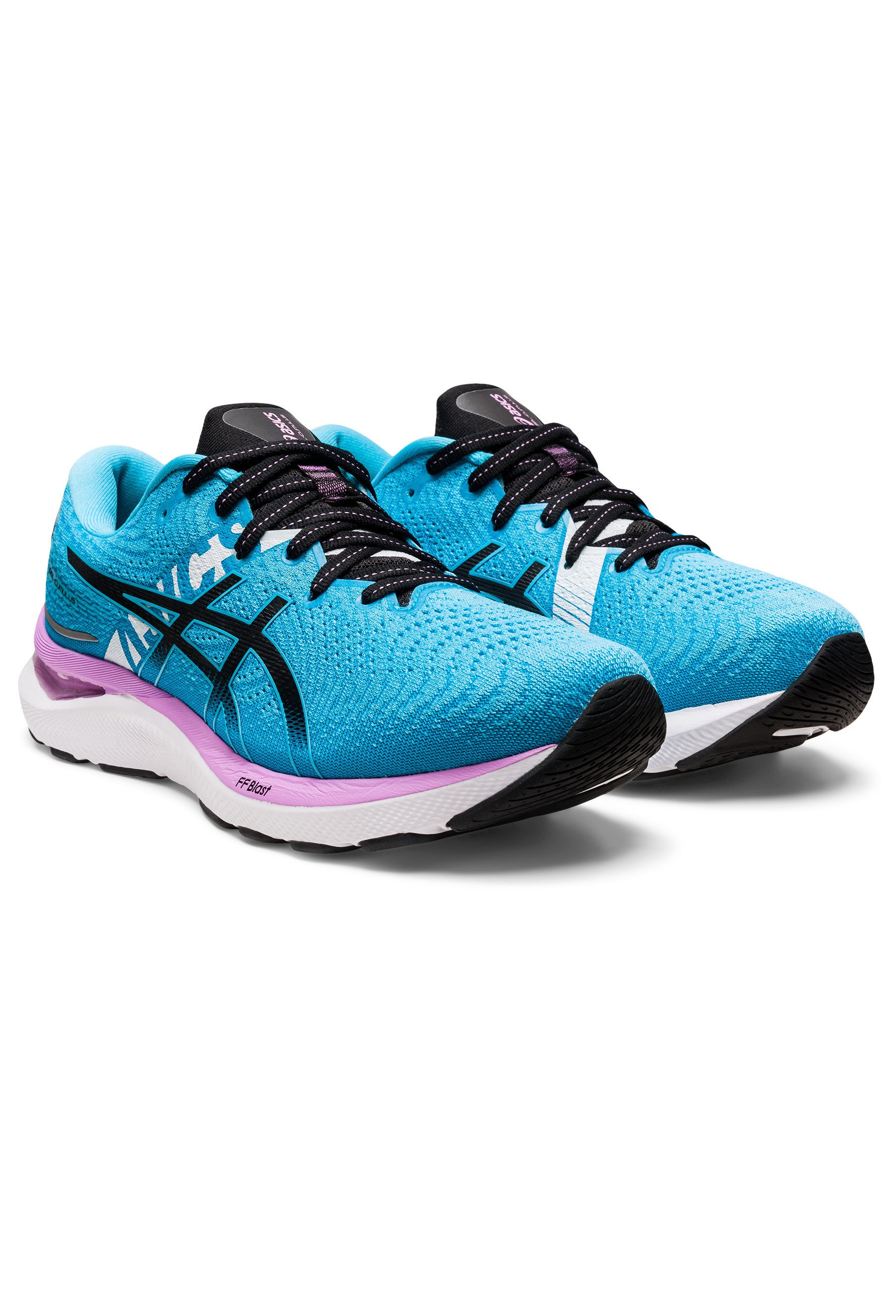 ASICS GEL-CUMULUS 24 EKIDEN - Hardloopschoenen neutraal - aquarium  black/blauw - Zalando.nl