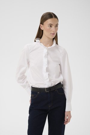 InWear CAPELLA FRILL  - Button-down blouse - pure white