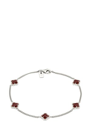 Armband - dunkelrot/silver-coloured
