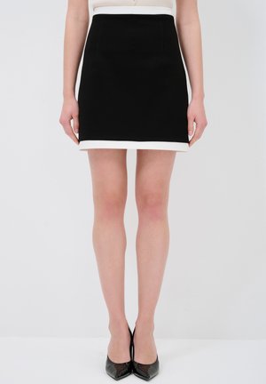 GARNISHED - A-line skirt - black