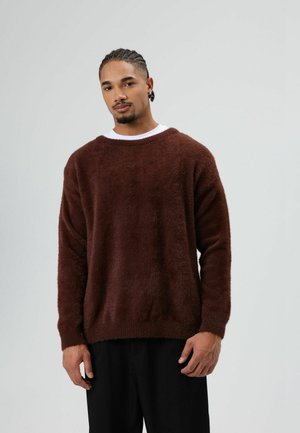 FLUFFY - Fleece trui - brown