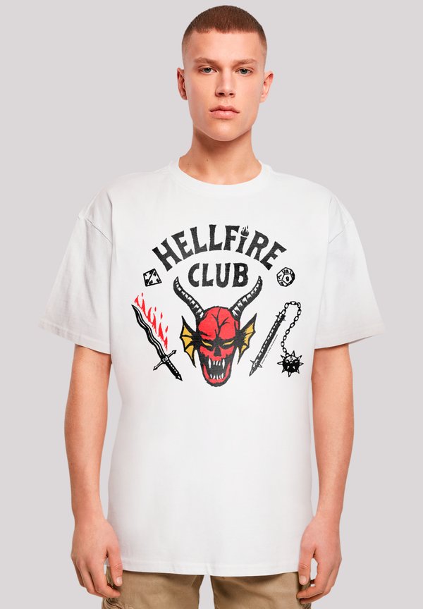 STRANGER THINGS HELLFIRE CLUB NETFLIX TV SERIES - T-Shirt print - weiß