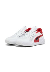Puma COURT RIDER CHAOS TEAM  - Scarpe da basket - ash gray white black for all time red