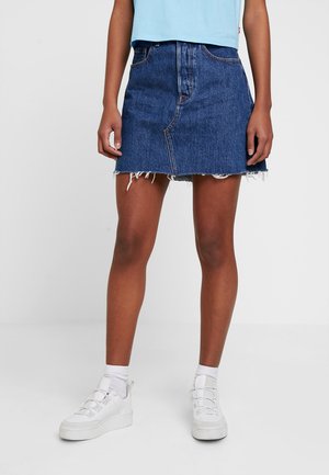 DECON ICONIC SKIRT - A-snit nederdel/ A-formede nederdele - dark-blue denim