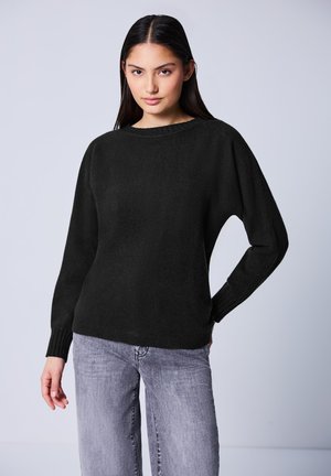DOLMAN - Striktrøje - schwarz