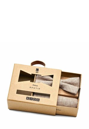 Prince Bow Tie SET - Einstecktuch - beige