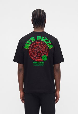 Jordan PIZZA CREW - Tričko s potlačou - black