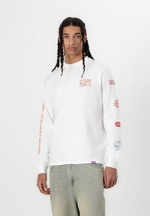 HOT DOGGY LONG SLEEVES UNISEX - Long sleeved top - white