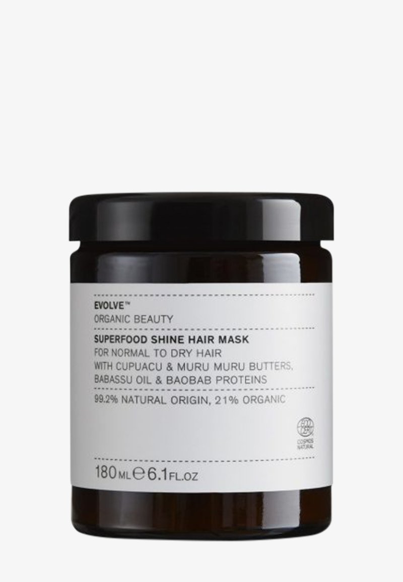 Evolve Organic Beauty - SUPERFOOD SHINE HAIR MASK - Hårkur - brown, Forstørre