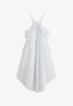 Next, REGULAR FIT - PALM BRODERIE HANKY HEM MIDI DRESS . - Denné šaty - white