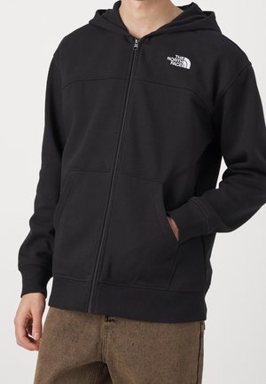 Sweater met rits - black